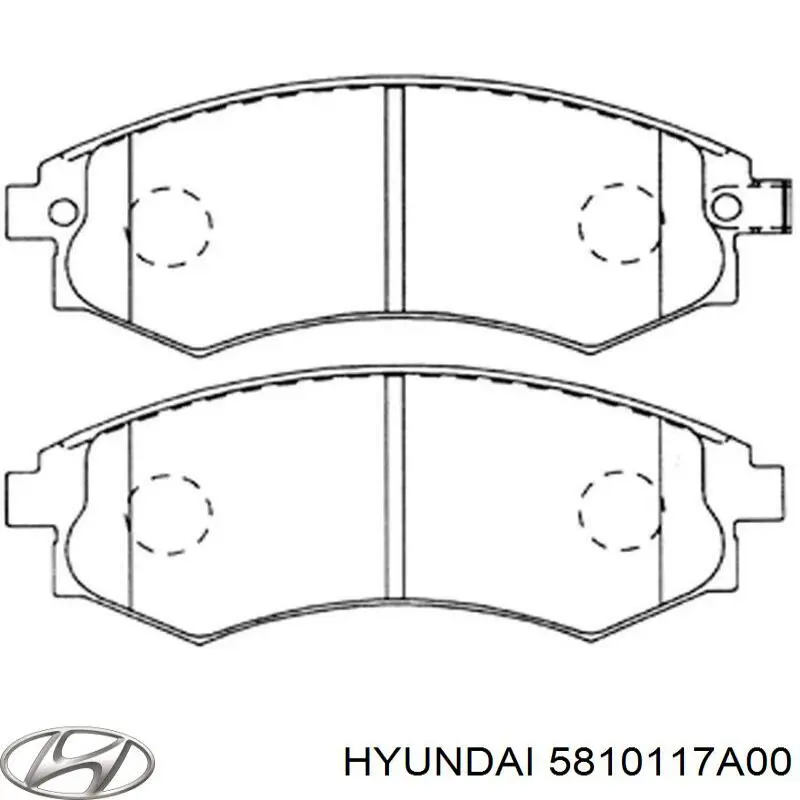 Тормозні колодки Hyundai/Kia 5810117A00