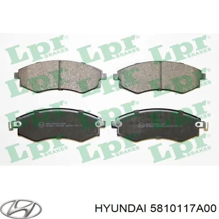 5810117A00 Hyundai/Kia колодки гальмівні передні, дискові