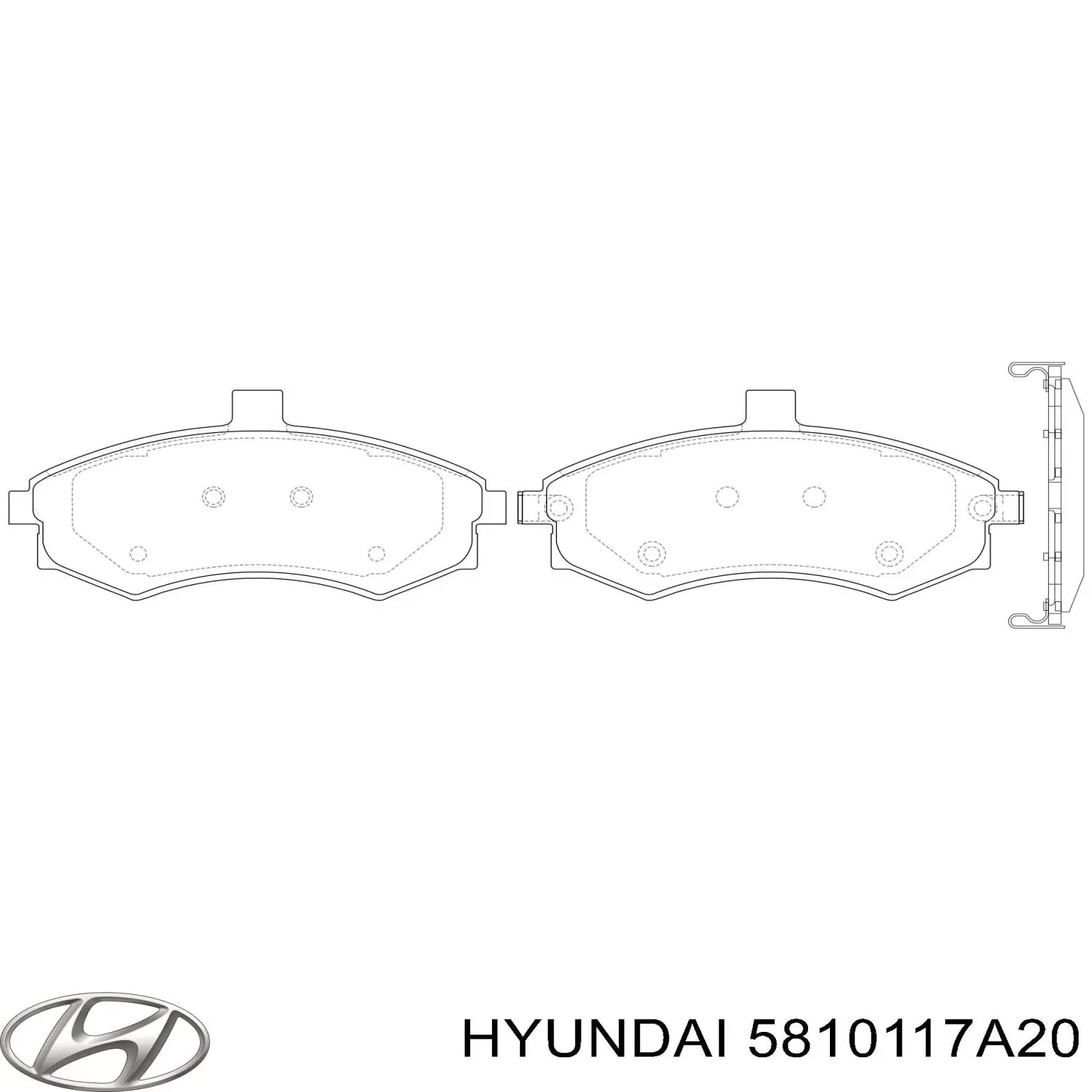 Тормозні колодки Hyundai/Kia 5810117A20