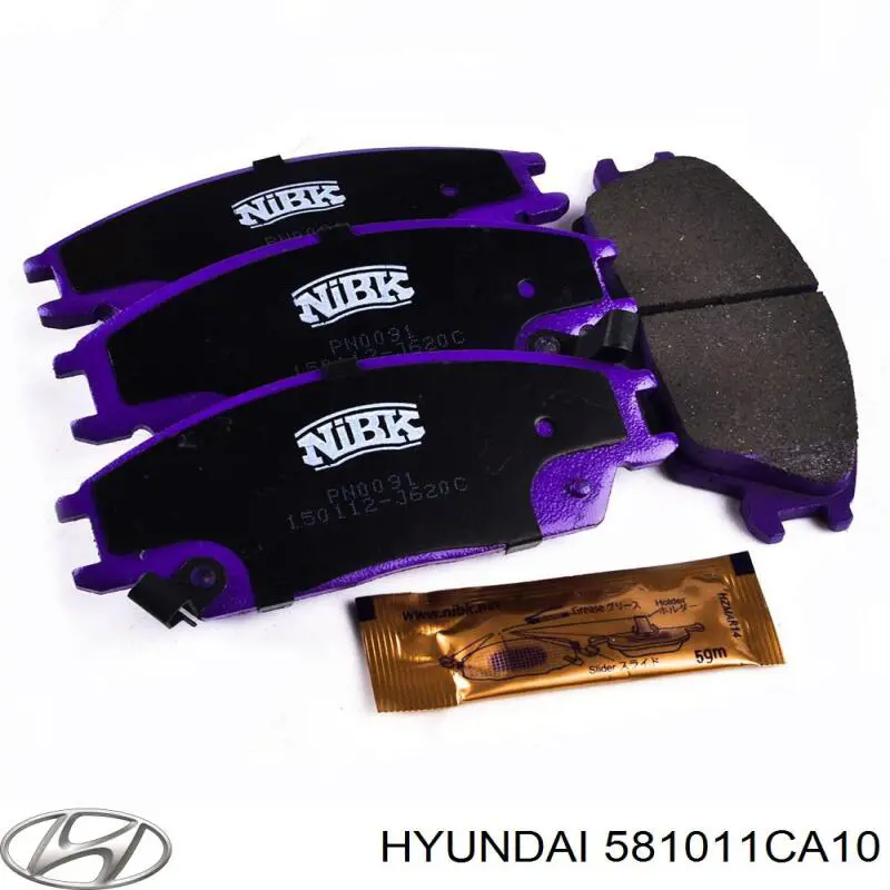 Гальмівні колодки Hyundai/Kia 581011CA10 ціна, від 13.78 USD