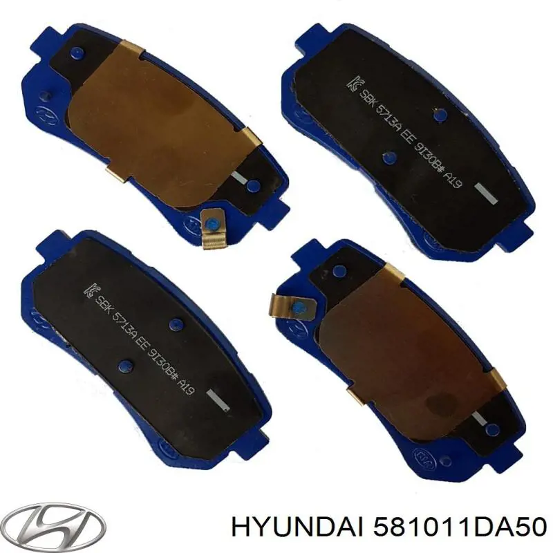 Купити 581011DA50 Hyundai/Kia Колодки гальмівні передні, дискові