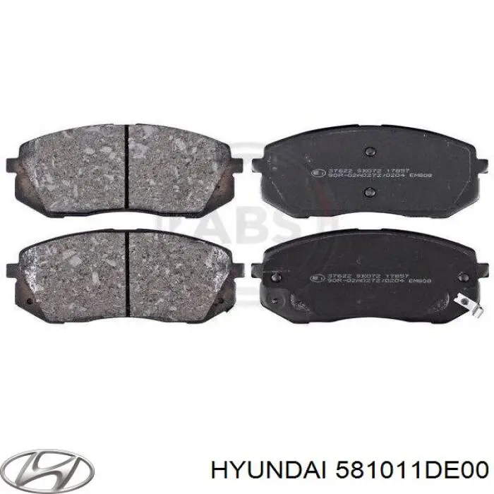 Тормозні колодки Hyundai/Kia 581011DE00