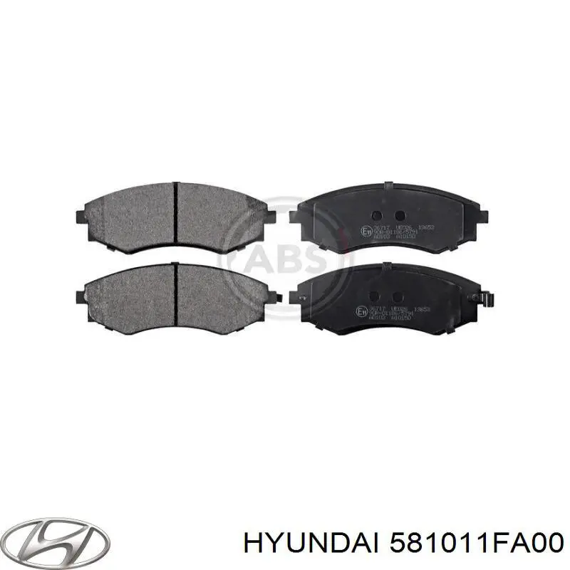Тормозні колодки Hyundai/Kia 581011FA00