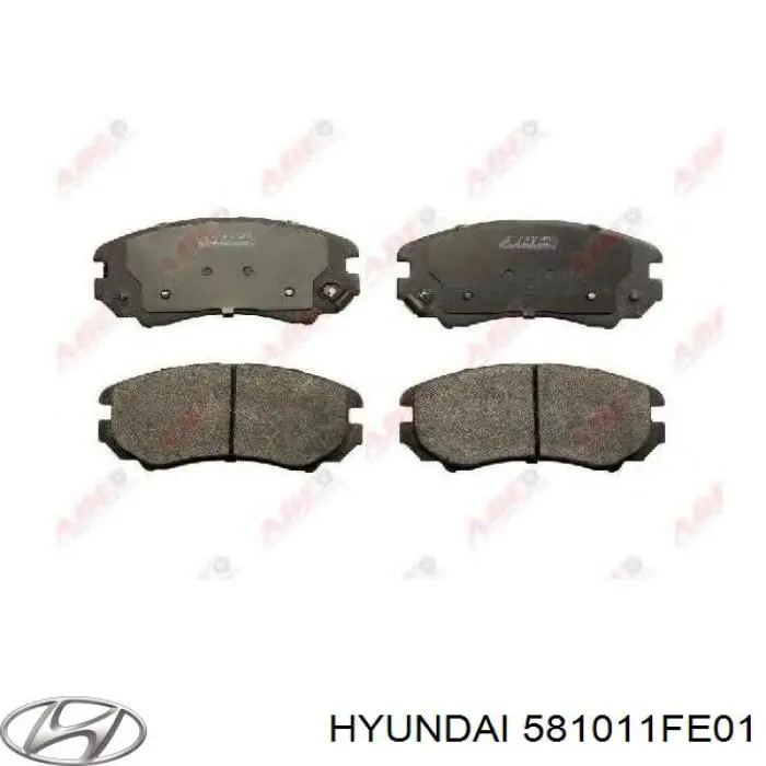 581011FE01 Hyundai/Kia колодки гальмівні передні, дискові