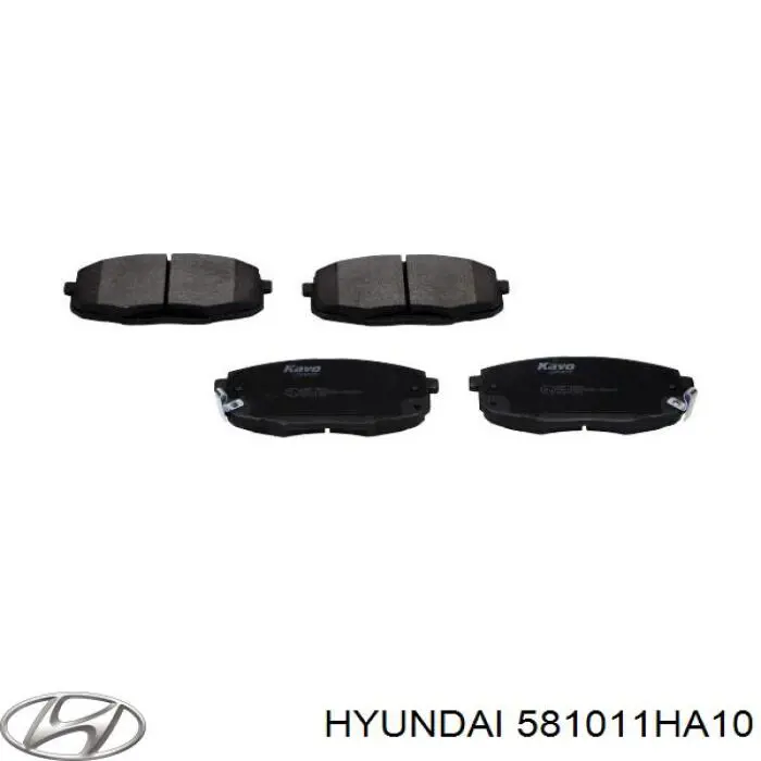 Передні тормозні колодки 581011HA10 Hyundai/Kia