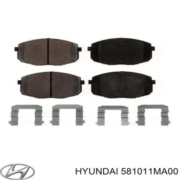 Тормозні колодки Hyundai/Kia 581011MA00