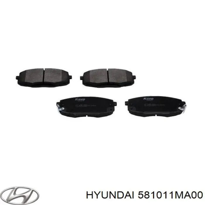 581011MA00 Hyundai/Kia Передні гальмівні колодки