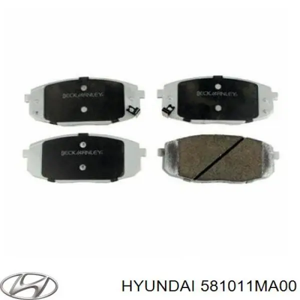 Гальмівні колодки Hyundai/Kia 581011MA00 ціна, від 18.60 USD