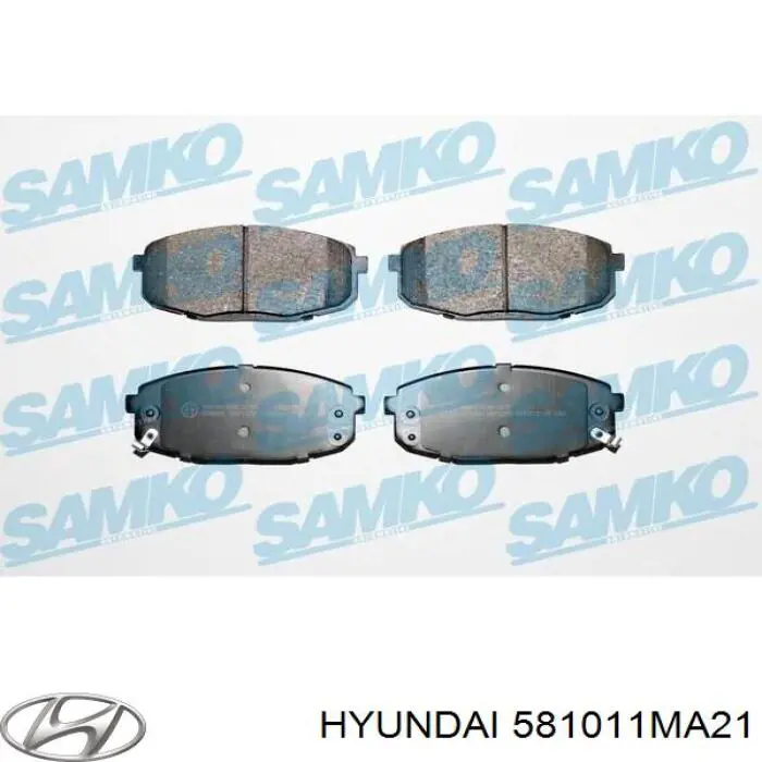Гальмівні колодки Hyundai/Kia 581011MA21 ціна, від 22.96 USD