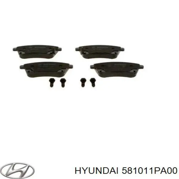 581011PA00 Hyundai/Kia Передні гальмівні колодки