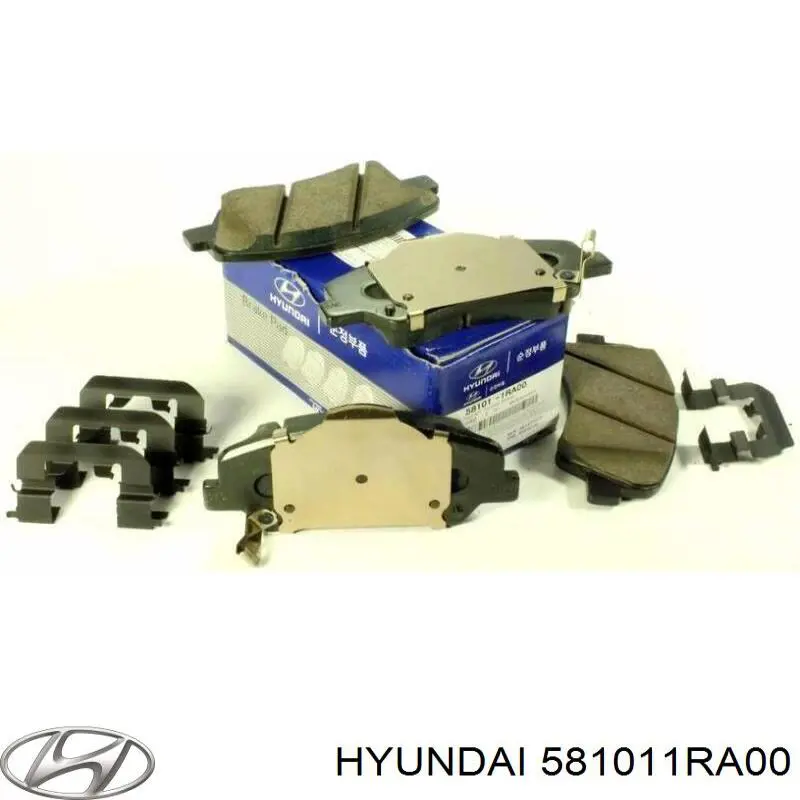 Передні тормозні колодки 581011RA00 Hyundai/Kia