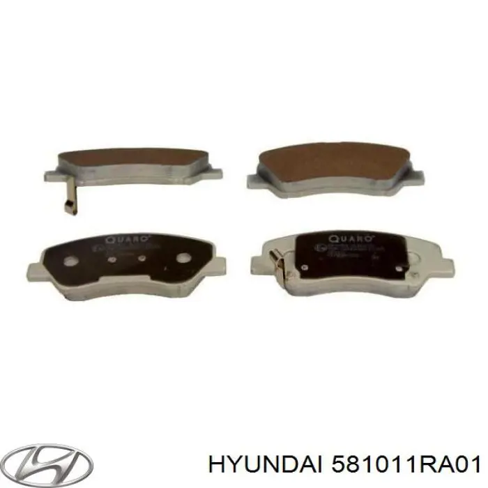 Купити 581011RA01 Hyundai/Kia Колодки гальмівні передні, дискові