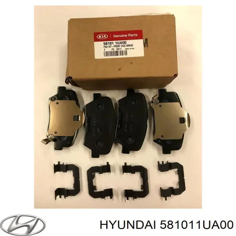 Гальмівні колодки Hyundai/Kia 581011UA00 ціна, від 21.13 USD