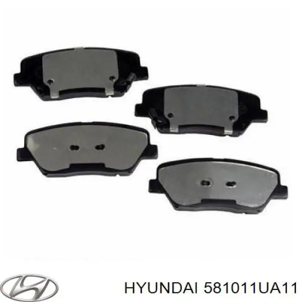 Колодки гальмівні передні, дискові 581011UA11 Hyundai/Kia