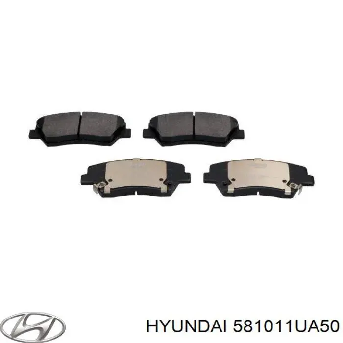 Колодки гальмівні передні, дискові 581011UA50 Hyundai/Kia