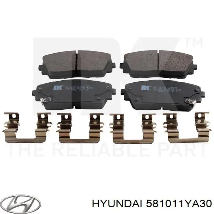 Тормозні колодки Hyundai/Kia 581011YA30