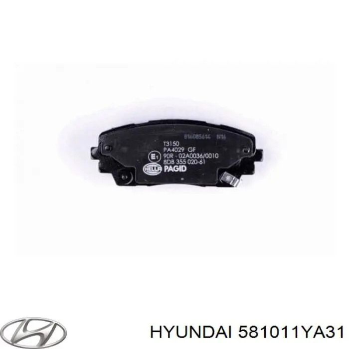 Гальмівні колодки Hyundai/Kia 581011YA31 ціна, від 19.62 USD