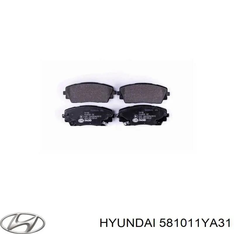 581011YA31 Hyundai/Kia Передні гальмівні колодки