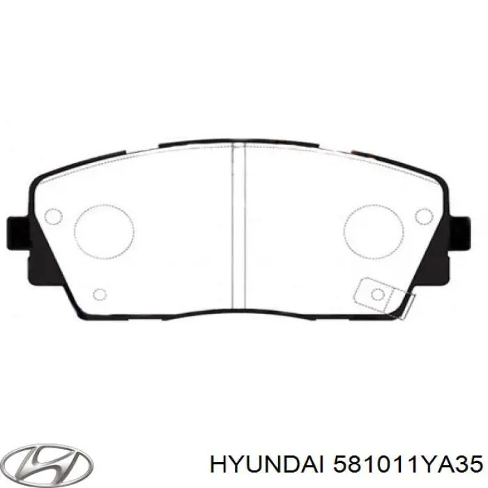 Передні тормозні колодки 581011YA35 Hyundai/Kia