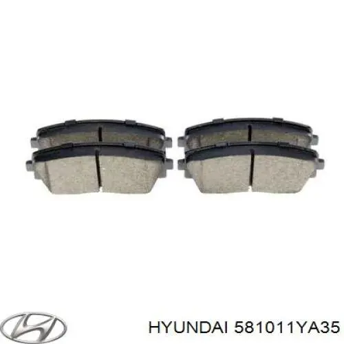 Тормозні колодки Hyundai/Kia 581011YA35