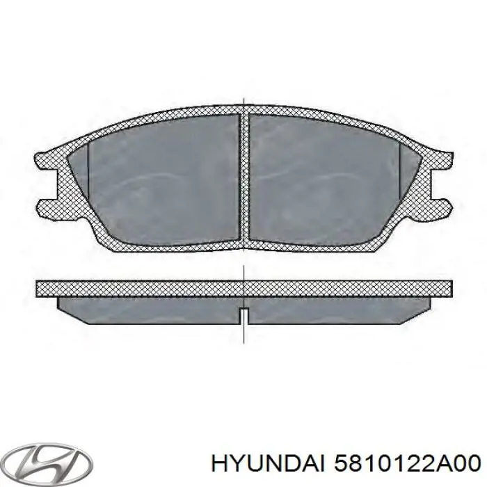 Тормозні колодки Hyundai/Kia 5810122A00