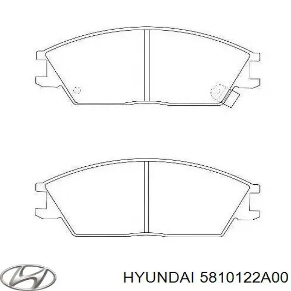 Гальмівні колодки Hyundai/Kia 5810122A00 ціна, від 12.36 USD