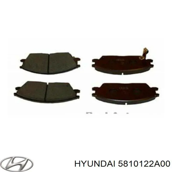 5810122A00 Hyundai/Kia колодки гальмівні передні, дискові