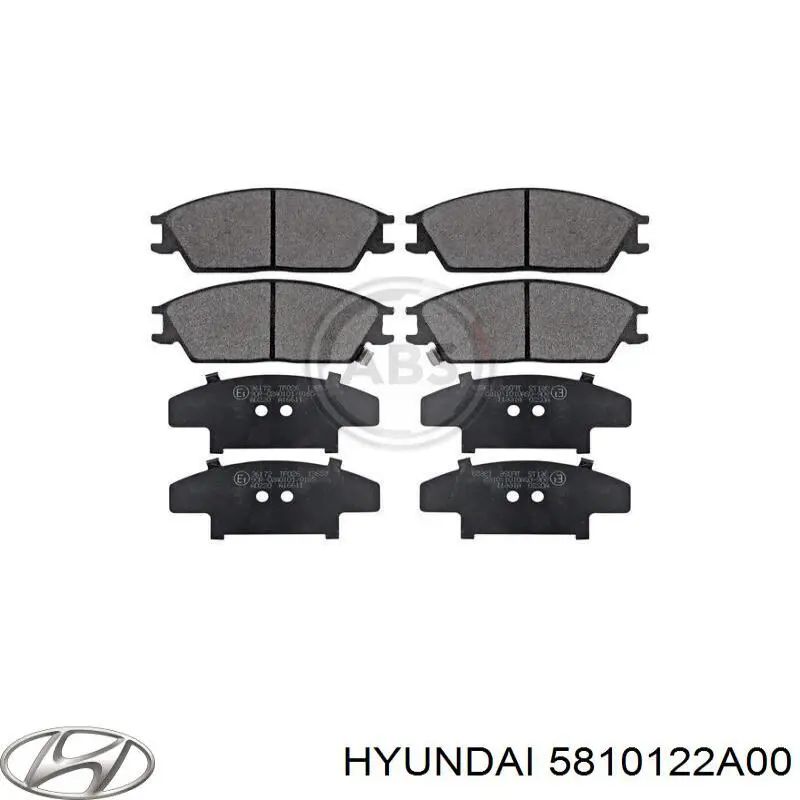 Купити 5810122A00 Hyundai/Kia Колодки гальмівні передні, дискові