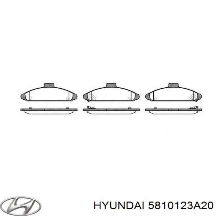 Колодки гальмівні передні, дискові 5810123A20 Hyundai/Kia