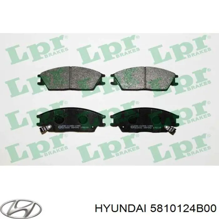 5810124B00 Hyundai/Kia колодки гальмівні передні, дискові