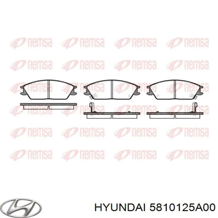 Гальмівні колодки Hyundai/Kia 5810125A00 ціна, від 13.78 USD
