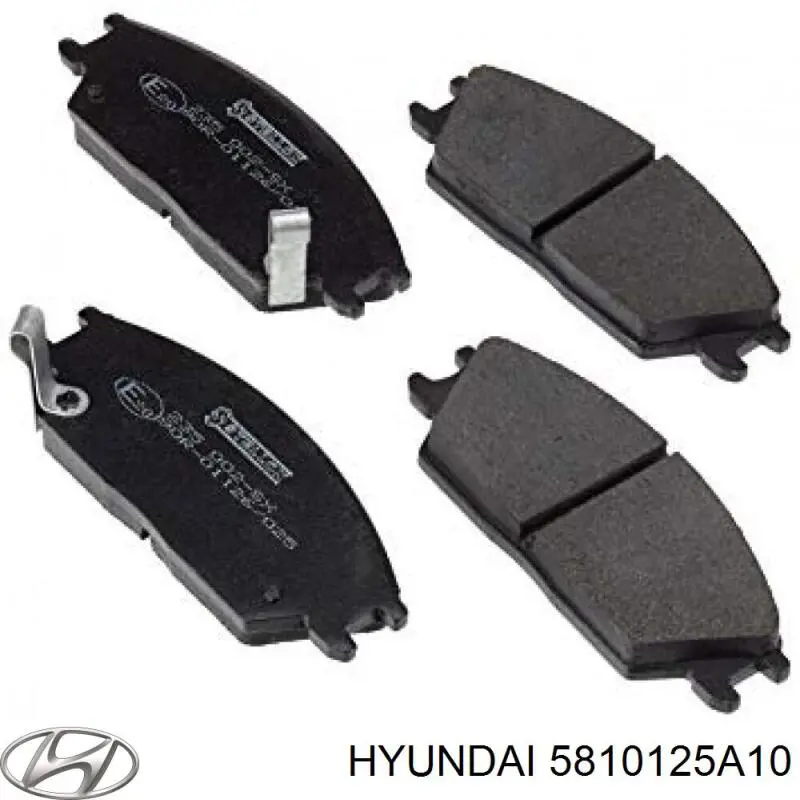 Передні тормозні колодки 5810125A10 Hyundai/Kia