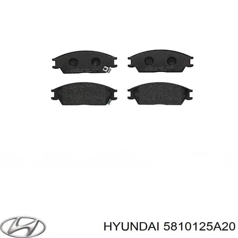 5810125A20 Hyundai/Kia колодки гальмівні передні, дискові