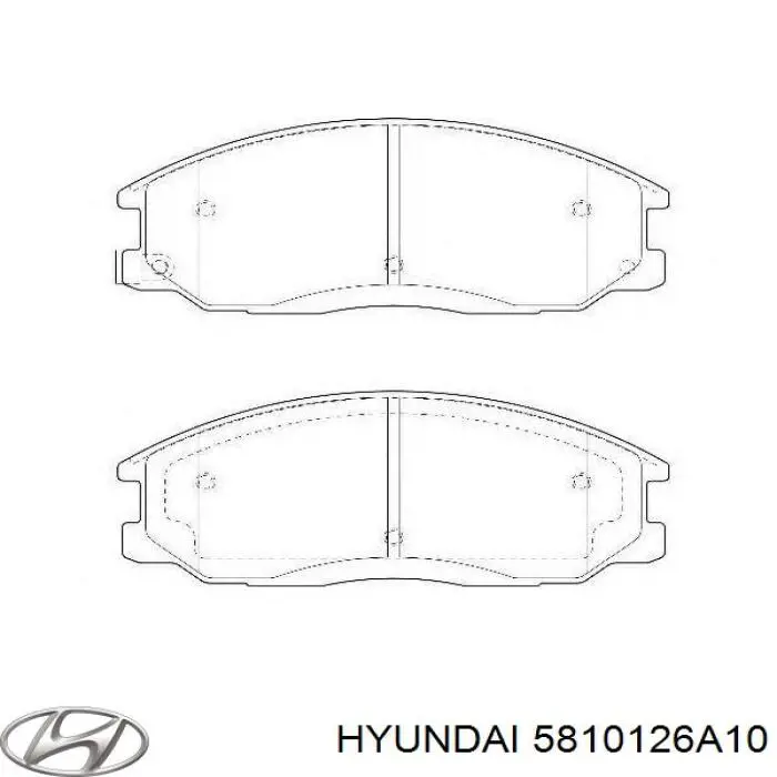 Гальмівні колодки Hyundai/Kia 5810126A10 ціна, від 20.47 USD