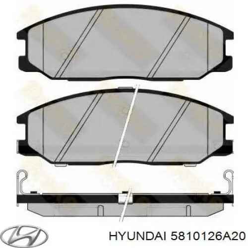 5810126A20 Hyundai/Kia Передні гальмівні колодки