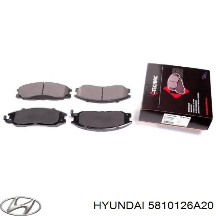 Купити 5810126A20 Hyundai/Kia Колодки гальмівні передні, дискові