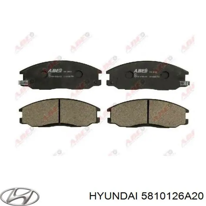 Передні тормозні колодки 5810126A20 Hyundai/Kia