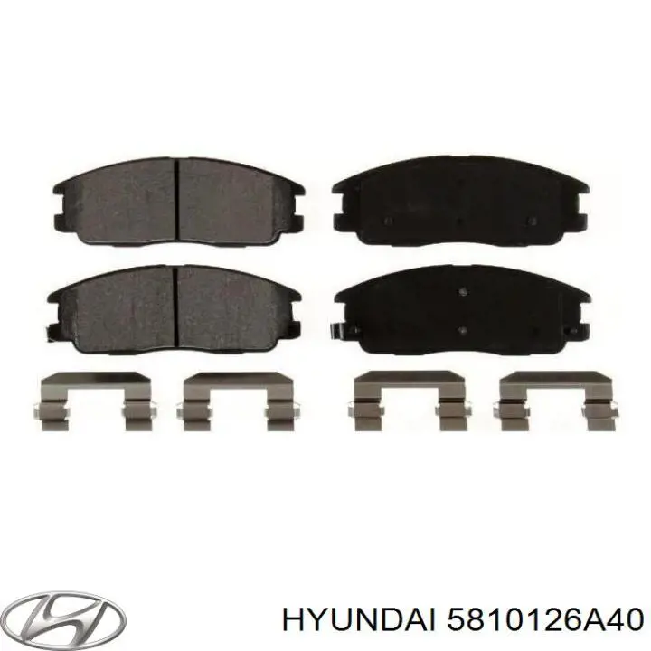 Колодки гальмівні передні, дискові 5810126A40 Hyundai/Kia