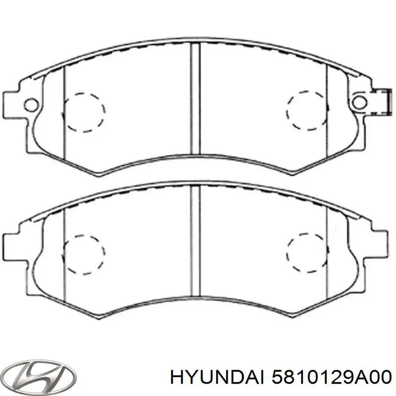 Купити 5810129A00 Hyundai/Kia Колодки гальмівні передні, дискові