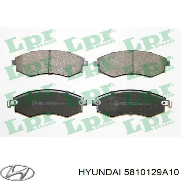 Купити 5810129A10 Hyundai/Kia Колодки гальмівні передні, дискові
