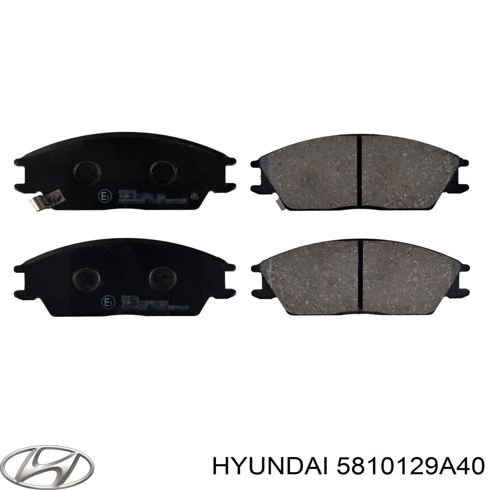 5810129A40 Hyundai/Kia колодки гальмівні передні, дискові