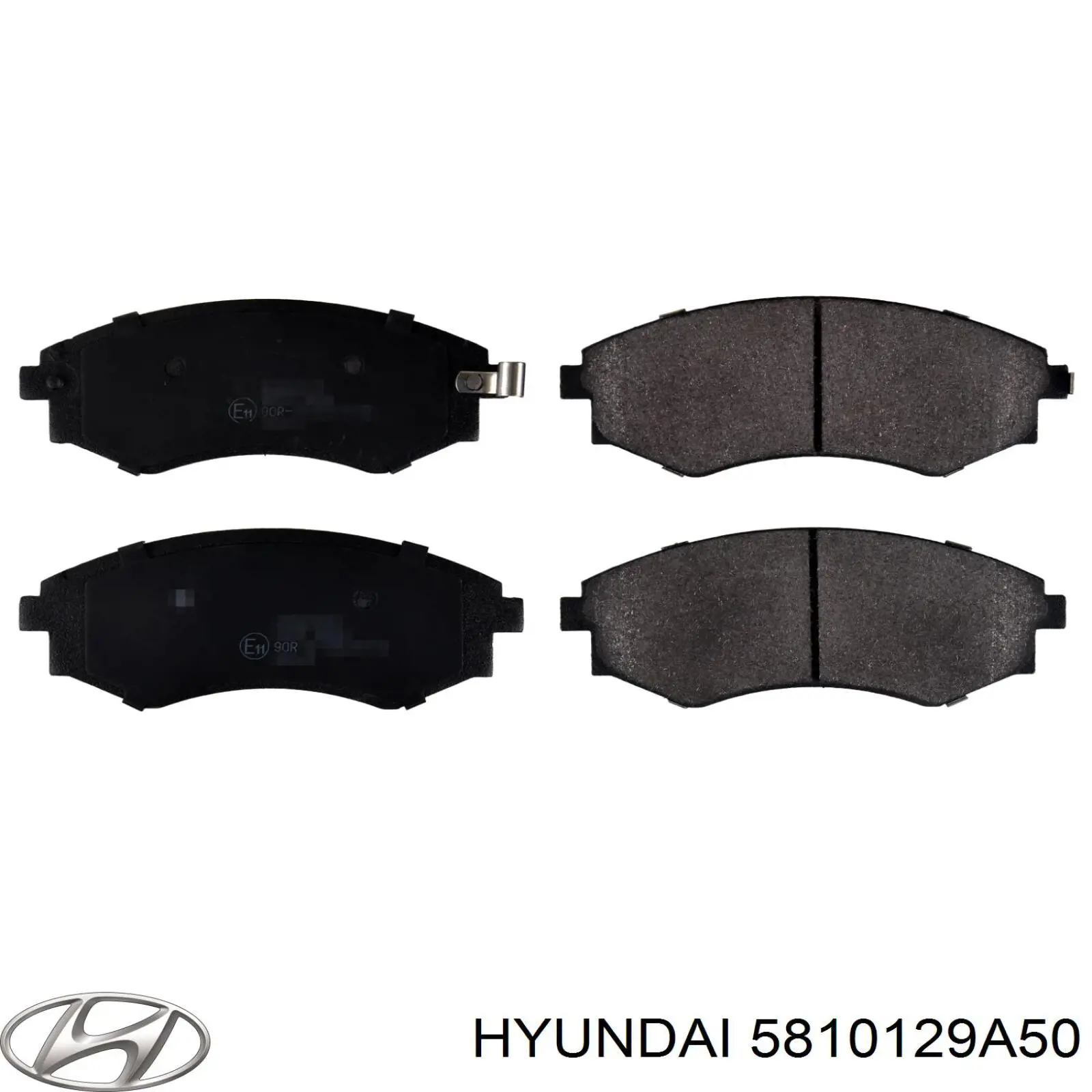 5810129A50 Hyundai/Kia колодки гальмівні передні, дискові