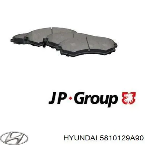 5810129A90 Hyundai/Kia колодки гальмівні передні, дискові