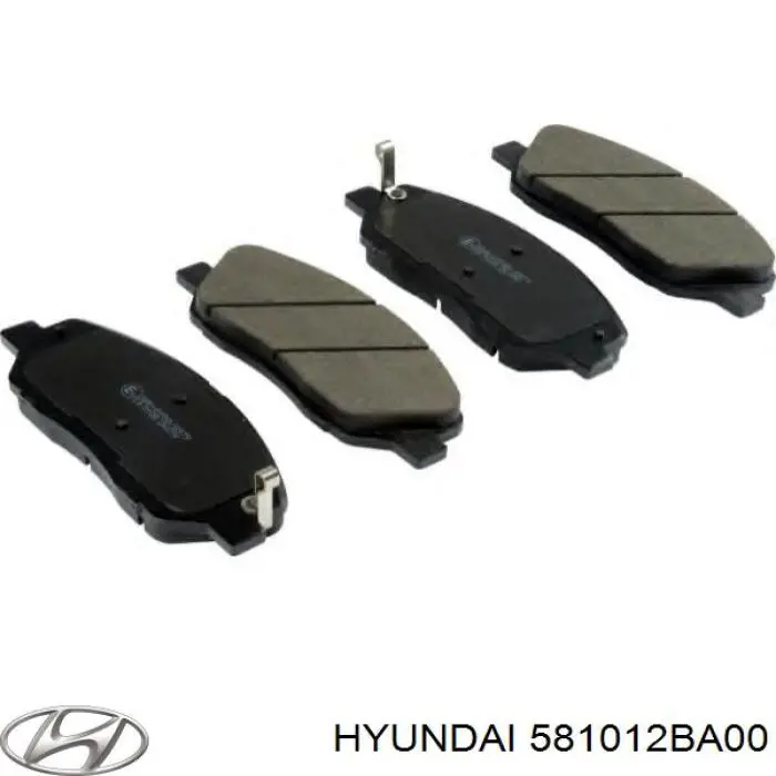 581012BA00 Hyundai/Kia колодки гальмівні передні, дискові