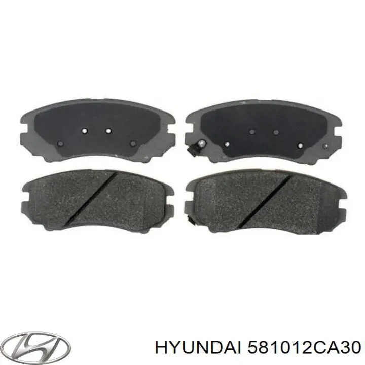 Передні тормозні колодки 581012CA30 Hyundai/Kia