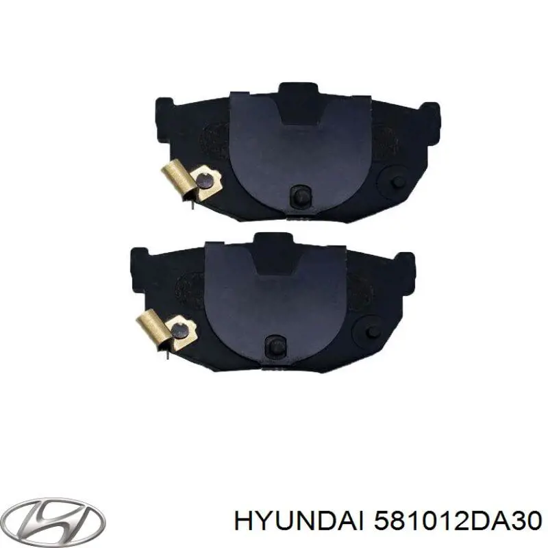 581012DA30 Hyundai/Kia колодки гальмівні передні, дискові