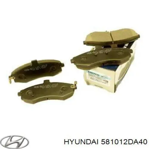 Тормозні колодки Hyundai/Kia 581012DA40