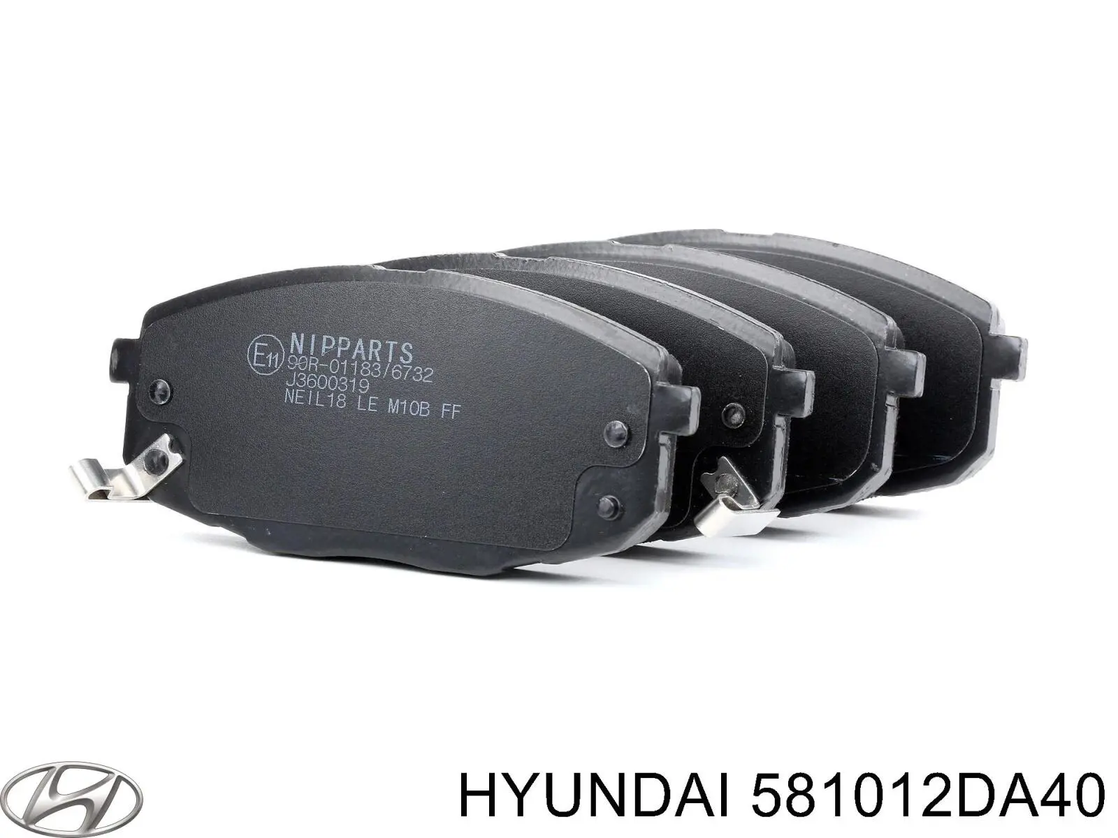 Гальмівні колодки Hyundai/Kia 581012DA40 ціна, від 18.22 USD
