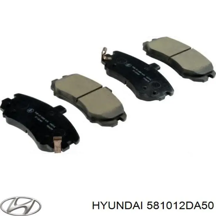 581012DA50 Hyundai/Kia колодки гальмівні передні, дискові