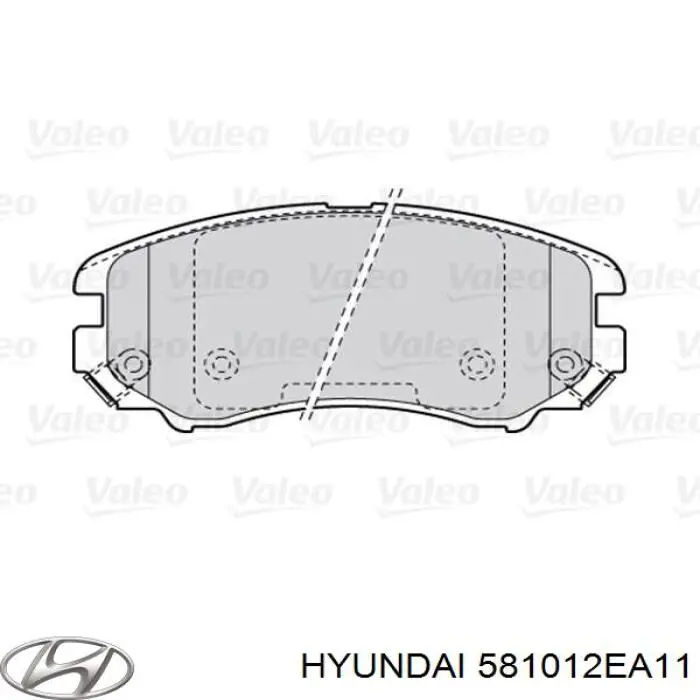 Гальмівні колодки Hyundai/Kia 581012EA11 ціна, від 20.15 USD